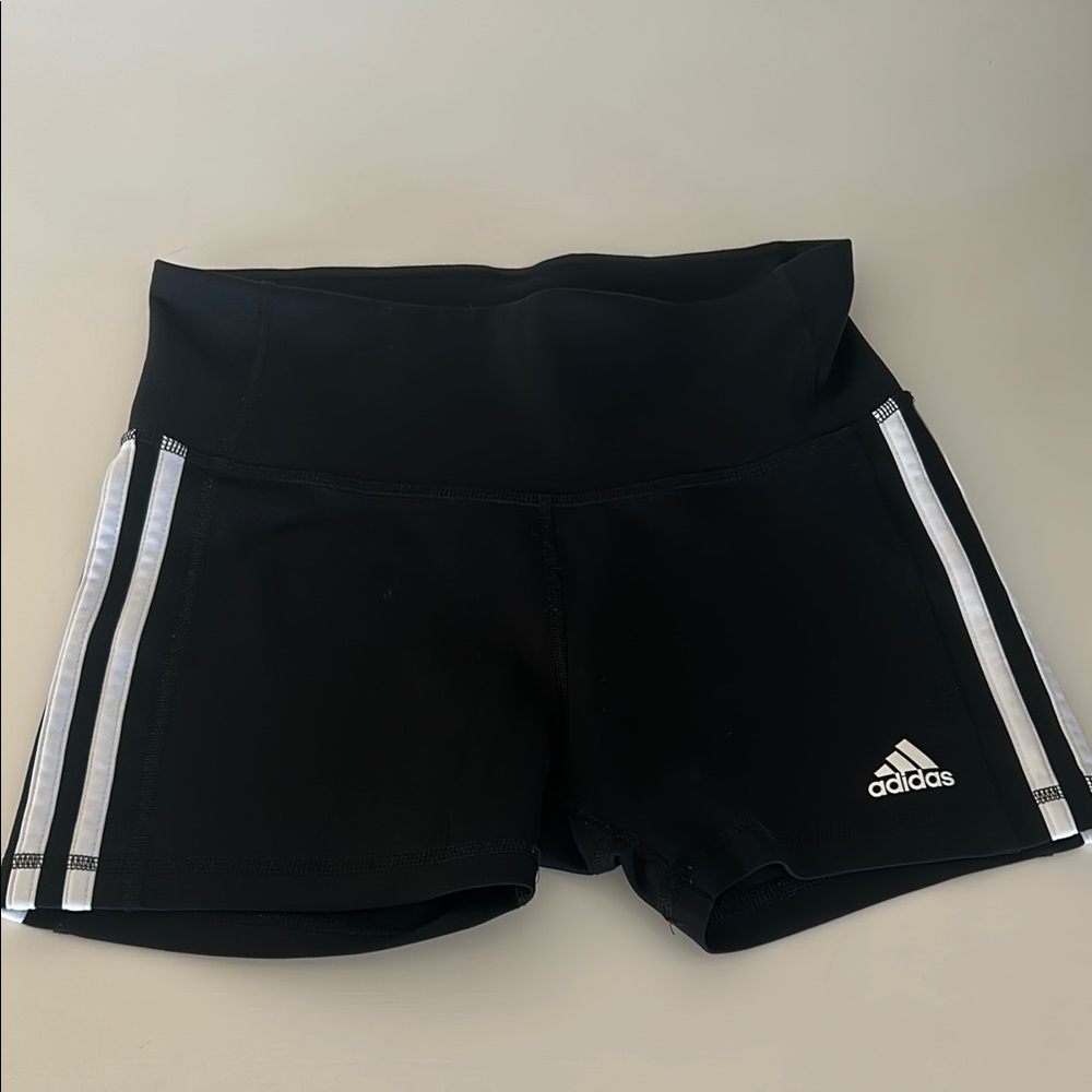 Adidas Women's Black spandex/vball workout shorts